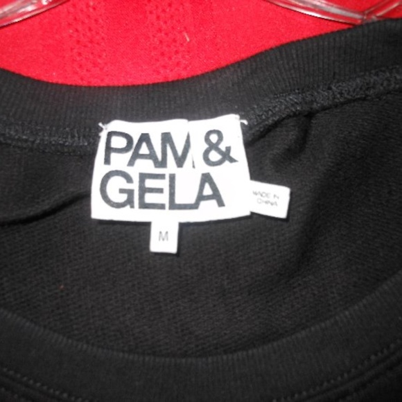PAM & GELA Lace Up Sweatshirt-Medium - Picture 4 of 6